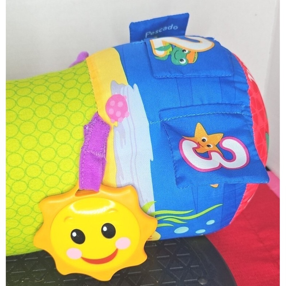 Baby Einstein Sea Life Round Learning Activity Pillow Blue Reef Rainforest - Picture 7 of 11